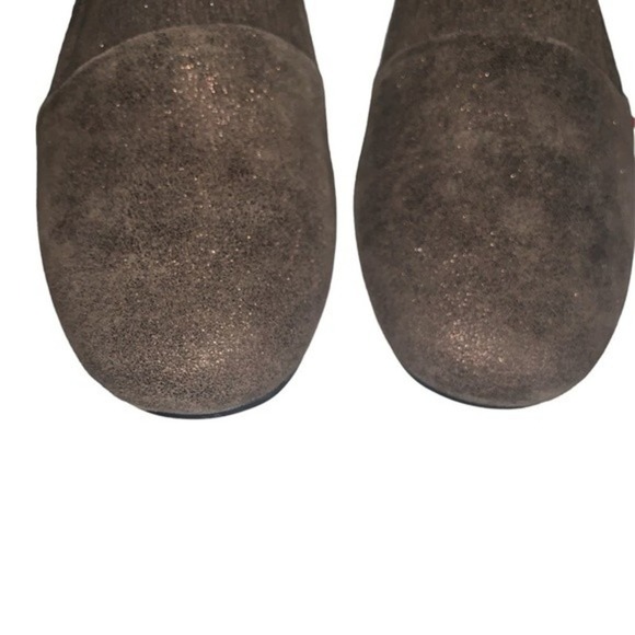 Gentle Souls Kenneth Cole Loafer Eugene Ruffle Leather Flat Bronze Metallic Sz 9 - Picture 6 of 7